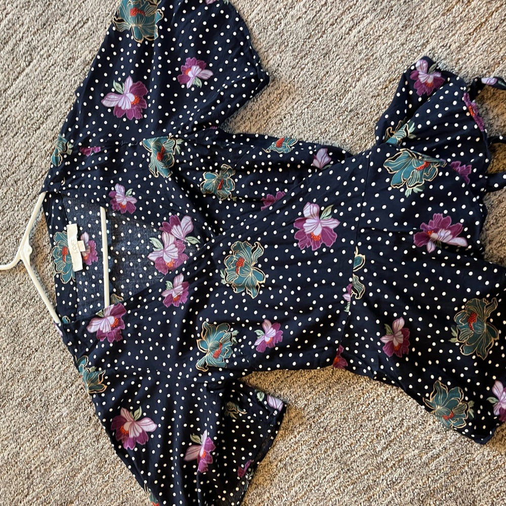 Peplum top wrap shirt